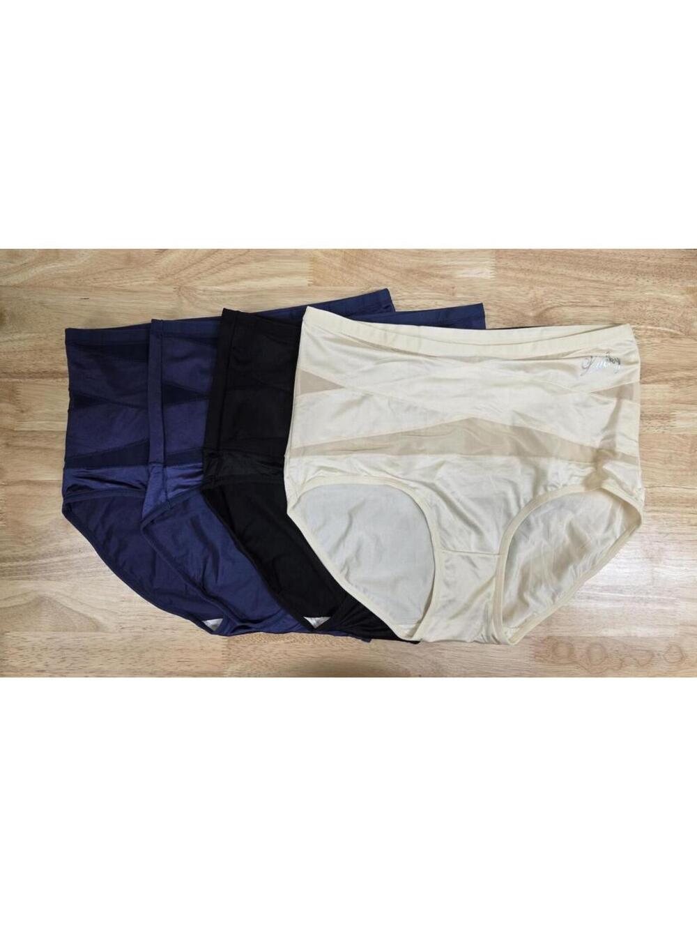 Women’s High‑Waist Tummy Control Shaping Panties 4‑Pack XL